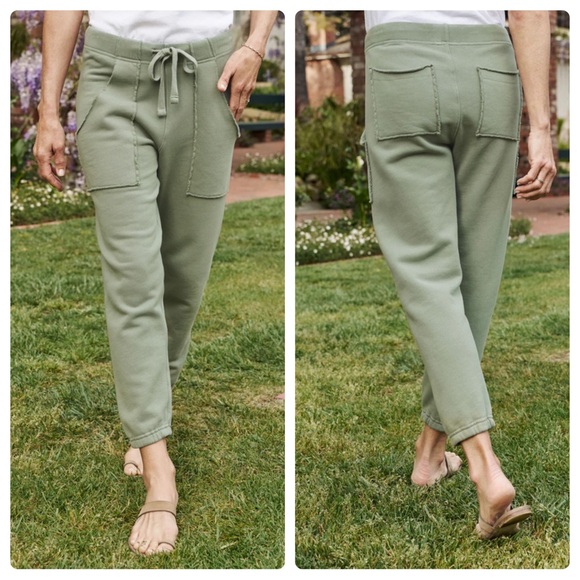 Frank & Eileen Pants - Frank & Eileen Eamon Jogger Sweatpant Triple Fleece Sage Size Small